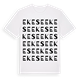 White t-shirt med Ekese ordlek t-shirt