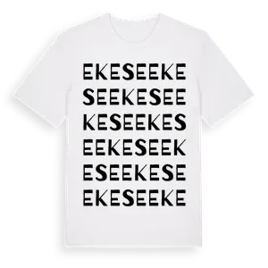 Ekese ordlek t-shirt – ekologisk bomull t-shirt från Pinshirt