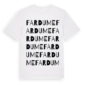 Fardume ordlek t-shirt – ekologisk bomull t-shirt från Pinshirt