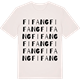 Vintage White t-shirt med Fifang ordlek t-shirt