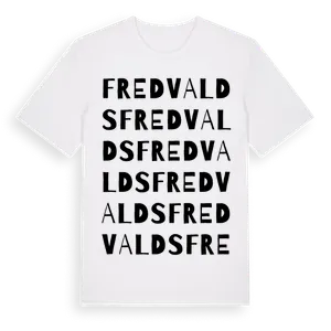 Fredvalds ordlek t-shirt – ekologisk bomull t-shirt från Pinshirt