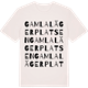 Vintage White t-shirt med Gamla lägerplatsen ordlek t-shirt