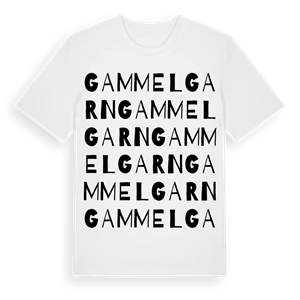Gammelgarn ordlek t-shirt – ekologisk bomull t-shirt från Pinshirt