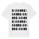 White t-shirt med Gannor ordlek t-shirt