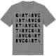 Mid Heather Gray t-shirt med Gartarve ordlek t-shirt