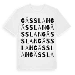 Gässlan ordlek t-shirt – ekologisk bomull t-shirt från Pinshirt