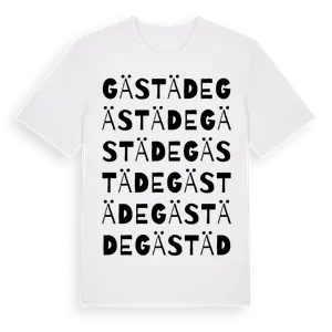 Gästäde ordlek t-shirt – ekologisk bomull t-shirt från Pinshirt