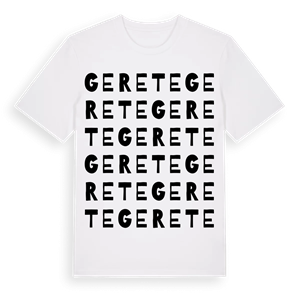 Gerete ordlek t-shirt – ekologisk bomull t-shirt från Pinshirt