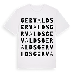 Gervalds ordlek t-shirt – ekologisk bomull t-shirt från Pinshirt
