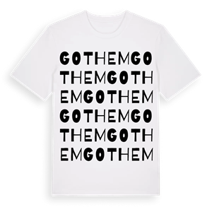 Gothem ordlek t-shirt – ekologisk bomull t-shirt från Pinshirt