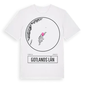 Gotlands Län t-shirt – ekologisk bomull t-shirt från Pinshirt