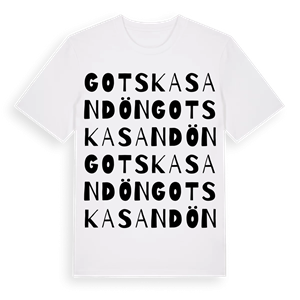 Gotska Sandön ordlek t-shirt – ekologisk bomull t-shirt från Pinshirt
