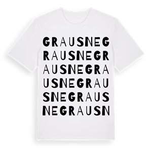 Grausne ordlek t-shirt – ekologisk bomull t-shirt från Pinshirt