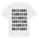 White t-shirt med Grens ordlek t-shirt