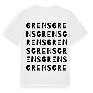 Grens ordlek t-shirt – ekologisk bomull t-shirt från Pinshirt