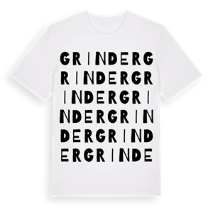 Grinder ordlek t-shirt – ekologisk bomull t-shirt från Pinshirt