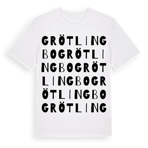 Grötlingbo ordlek t-shirt – ekologisk bomull t-shirt från Pinshirt