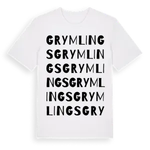 Grymlings ordlek t-shirt – ekologisk bomull t-shirt från Pinshirt