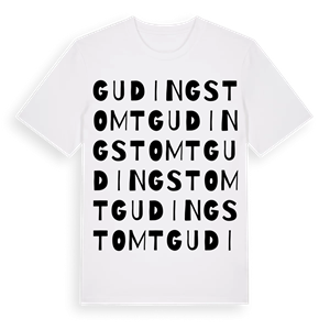 Gudings tomt ordlek t-shirt – ekologisk bomull t-shirt från Pinshirt