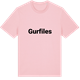 Pink Cotton t-shirt med Gurfiles fetstil t-shirt