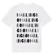 White t-shirt med Hablingbo ordlek t-shirt