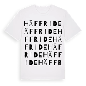 Häffride ordlek t-shirt – ekologisk bomull t-shirt från Pinshirt