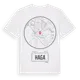 White t-shirt med Haga t-shirt