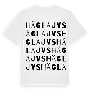 Häglajvs ordlek t-shirt – ekologisk bomull t-shirt från Pinshirt
