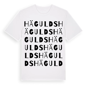 Hägulds ordlek t-shirt – ekologisk bomull t-shirt från Pinshirt
