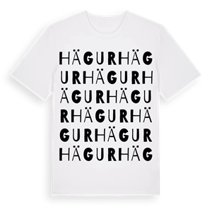 Hägur ordlek t-shirt – ekologisk bomull t-shirt från Pinshirt