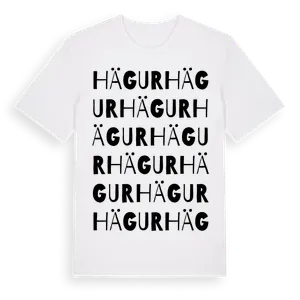 Hägur ordlek t-shirt – ekologisk bomull t-shirt från Pinshirt