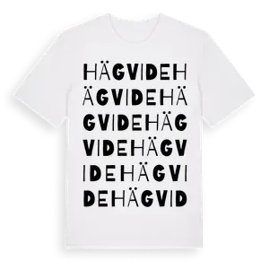 Hägvide ordlek t-shirt – ekologisk bomull t-shirt från Pinshirt