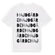 White t-shirt med Hajdgårde ordlek t-shirt