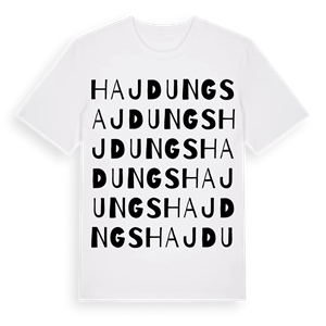 Hajdungs ordlek t-shirt – ekologisk bomull t-shirt från Pinshirt
