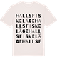 Vintage White t-shirt med Halls Fiskeläge ordlek t-shirt