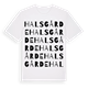 Halsgårde ordlek t-shirt