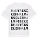 White t-shirt med Halvägseken ordlek t-shirt