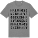 Mid Heather Gray t-shirt med Halvägseken ordlek t-shirt