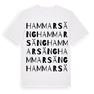 Hammarsäng ordlek t-shirt – ekologisk bomull t-shirt från Pinshirt
