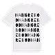 White t-shirt med Hangrebod ordlek t-shirt