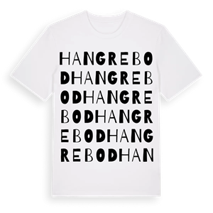 Hangrebod ordlek t-shirt – ekologisk bomull t-shirt från Pinshirt