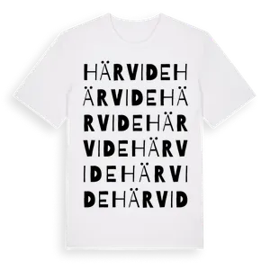 Härvide ordlek t-shirt – ekologisk bomull t-shirt från Pinshirt