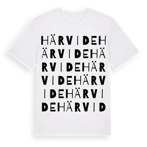 Härvide ordlek t-shirt – ekologisk bomull t-shirt från Pinshirt