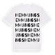 White t-shirt med Hemmungs ordlek t-shirt