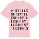Pink Cotton t-shirt med Histilles ordlek t-shirt