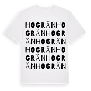 Hogrän ordlek t-shirt – ekologisk bomull t-shirt från Pinshirt