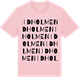 Pink Cotton t-shirt med Idholmen ordlek t-shirt