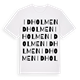 White t-shirt med Idholmen ordlek t-shirt