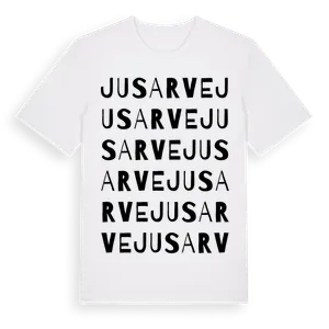 Jusarve ordlek t-shirt – ekologisk bomull t-shirt från Pinshirt
