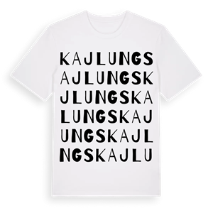Kajlungs ordlek t-shirt – ekologisk bomull t-shirt från Pinshirt